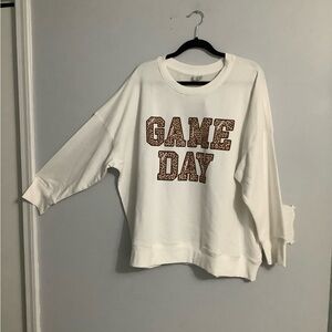 Cato White 'Game Day' Sweatshirt